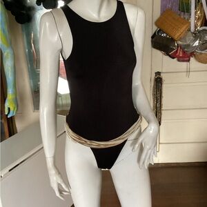 White and Gold hip belt